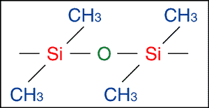 Chemical formula of silicon rubber